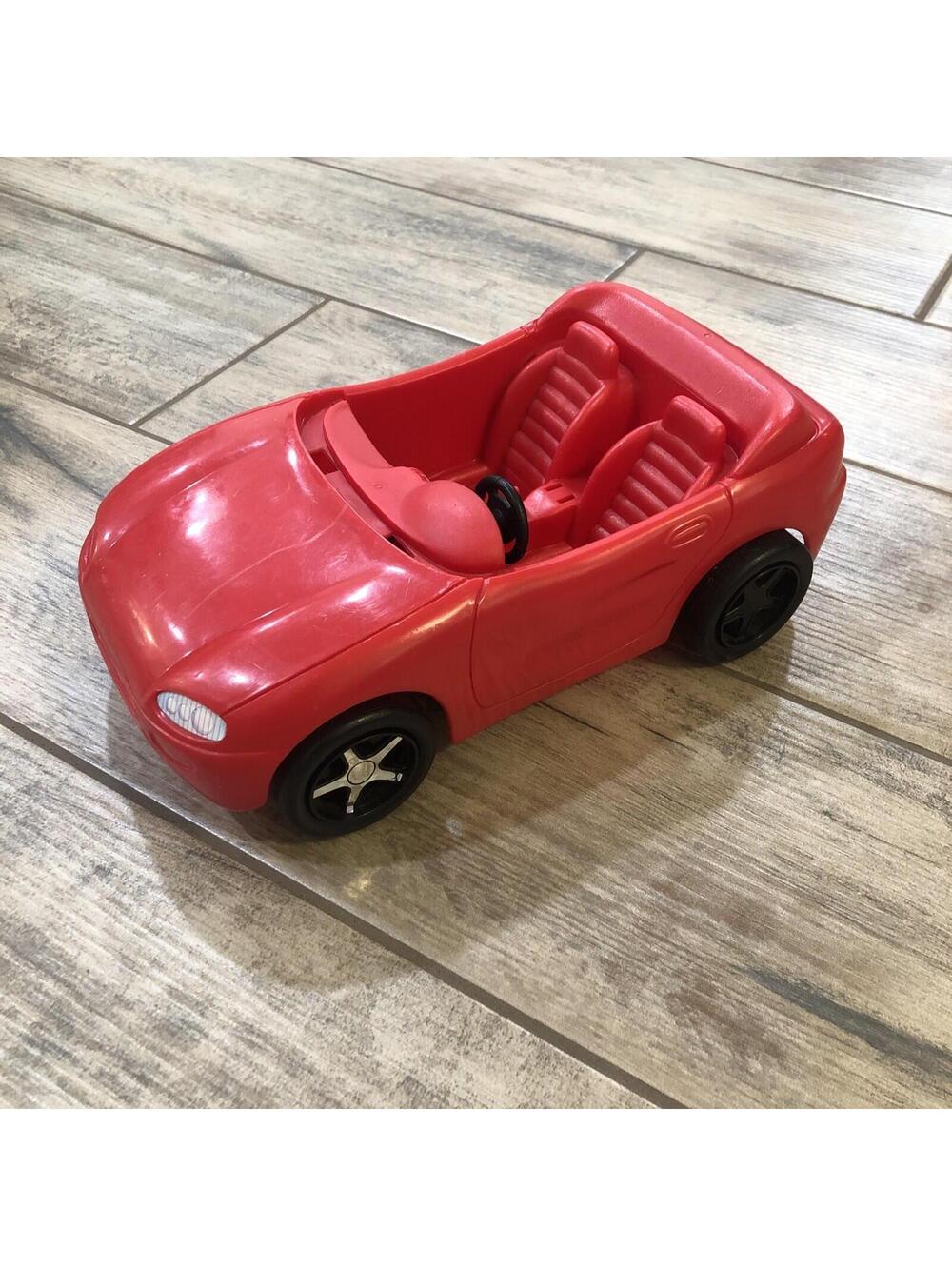 Vintage Barbie Red Convertible Sports Car 1996 Hot Drivin Barbie Car